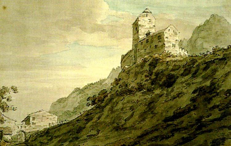 south gate of sargans, John Robert Cozens